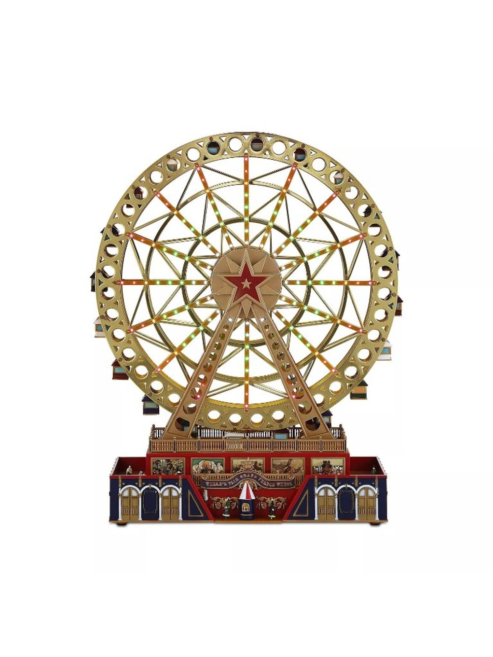 NWB Mr. Christmas Light Snow Ferris Wheel Multicolor